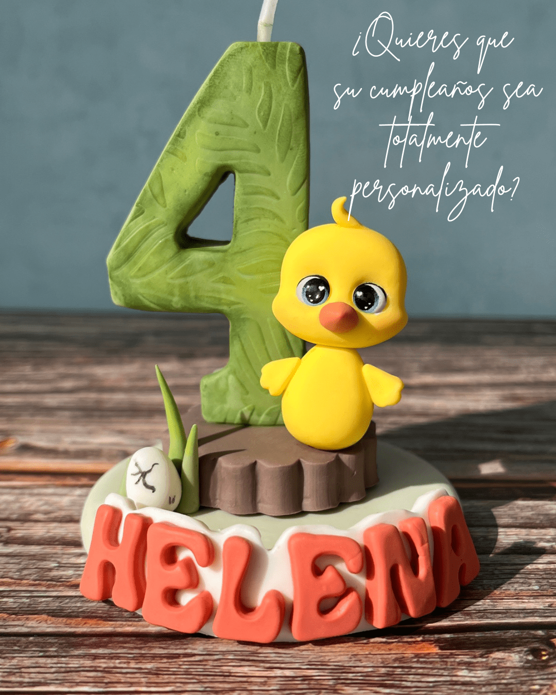 Velas de cumpleaños con animalitos