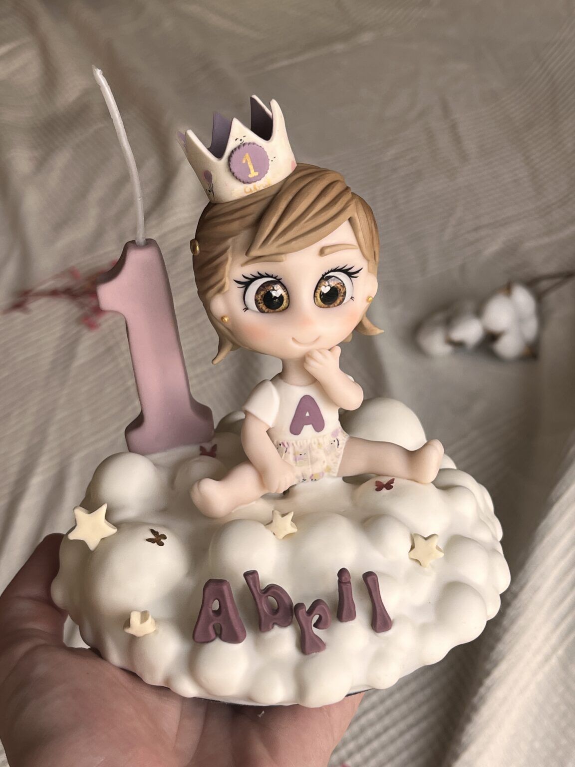Figura bebé para cumpleaños o bautizo
